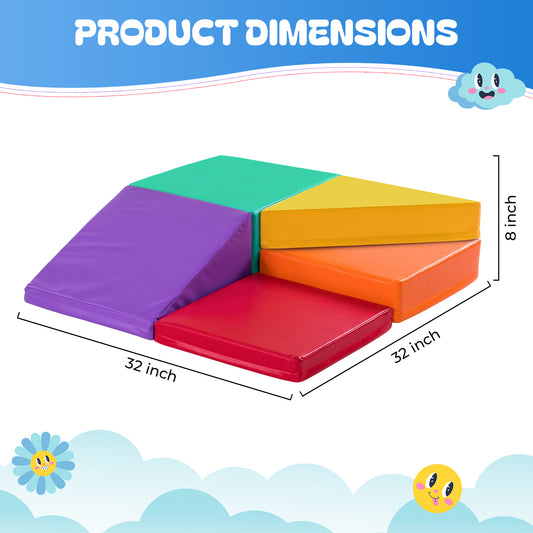 Toddler Climbing Toys - Soft Play Set for Kids (5 Pc Set)