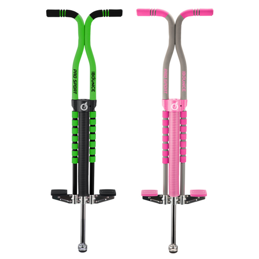 Green & Black and Pink & Grey Pogo Stick Combo