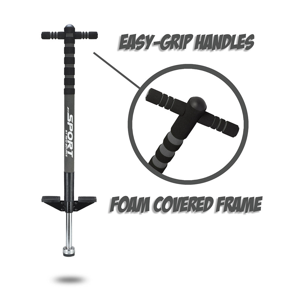 Red & Blue and Black & Grey Pogo Stick Combo