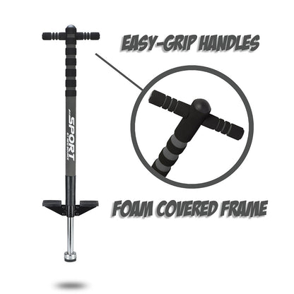 Red & Blue and Black & Grey Pogo Stick Combo
