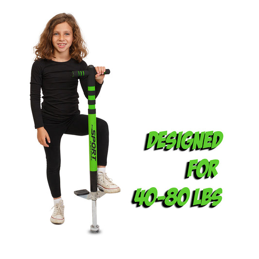 Green & Black and Pink & Grey Pogo Stick Combo