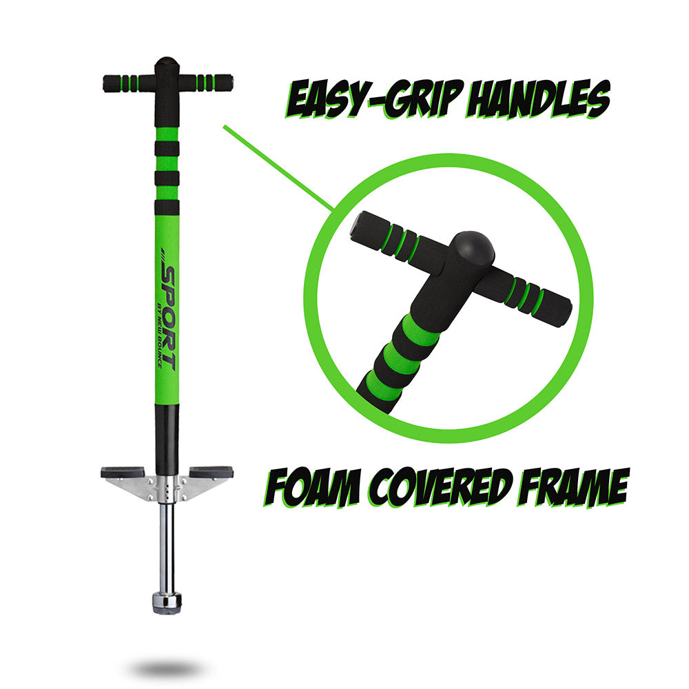 Green & Black and Pink & Grey Pogo Stick Combo
