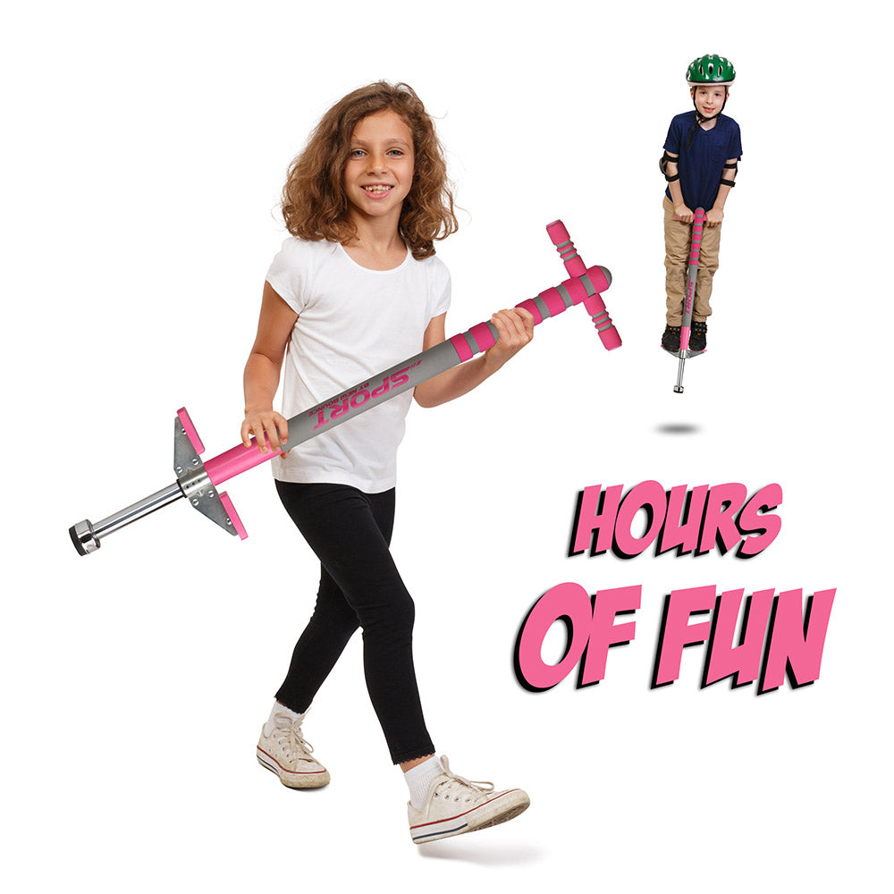 Green & Black and Pink & Grey Pogo Stick Combo