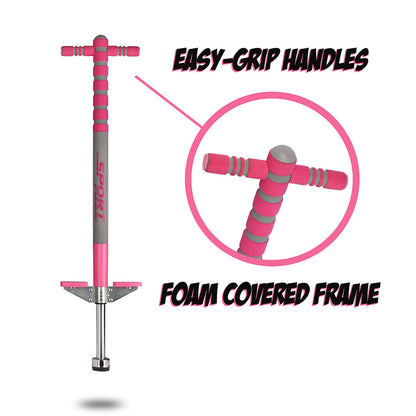 Green & Black and Pink & Grey Pogo Stick Combo