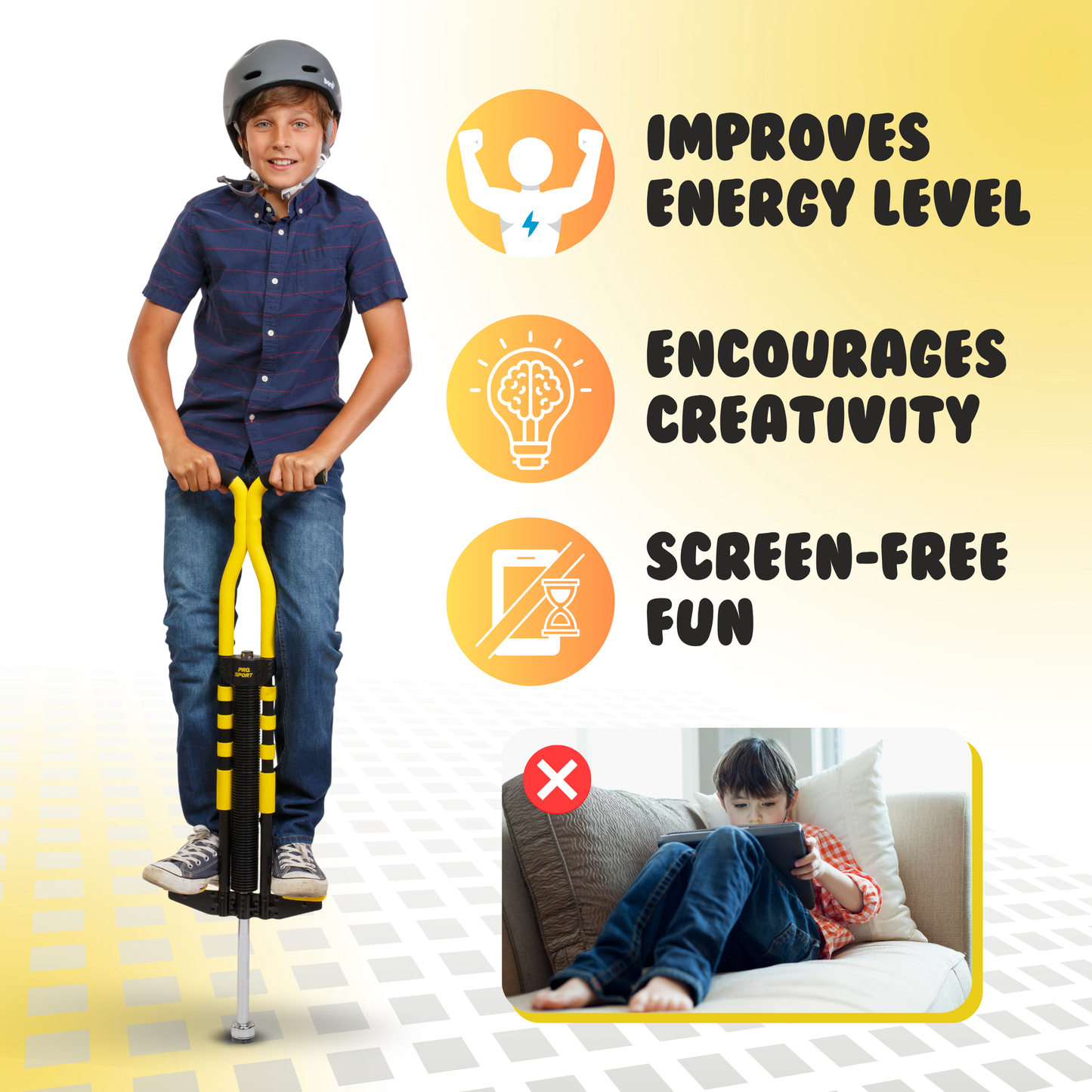 Pro Pogo Stick for Kids Ages 9+