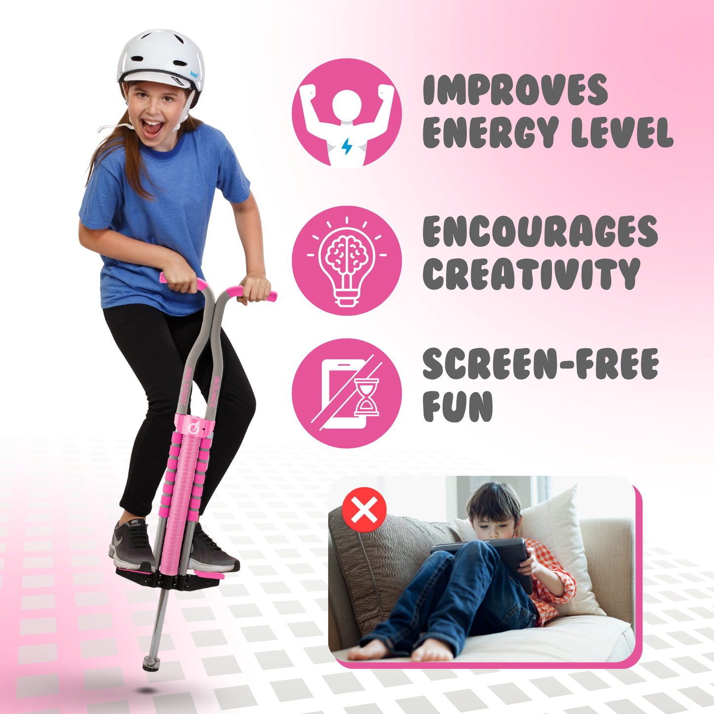 Pro Pogo Stick for Kids Ages 9+