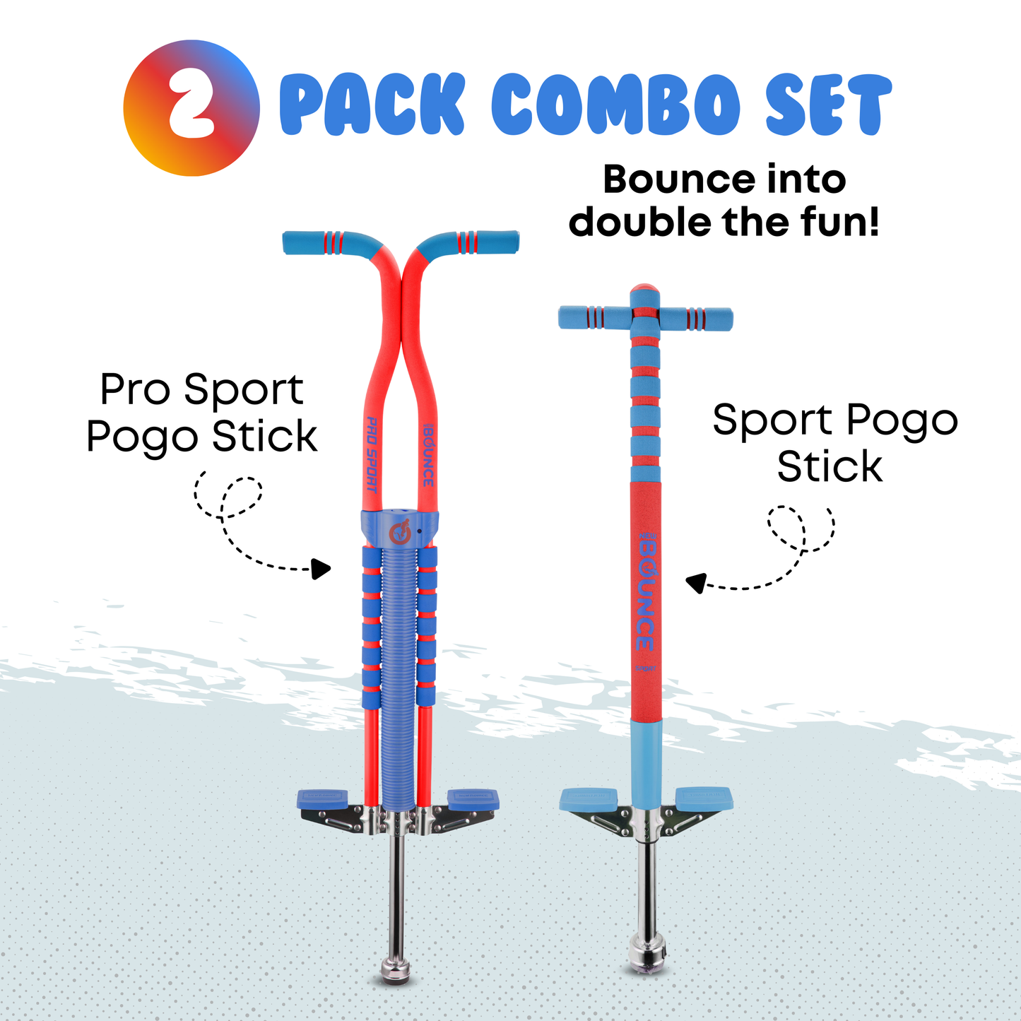 Pogo Stick 2 Pack Combo Set (Pro and Sport)