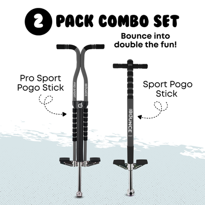 Pogo Stick 2 Pack Combo Set (Pro and Sport)