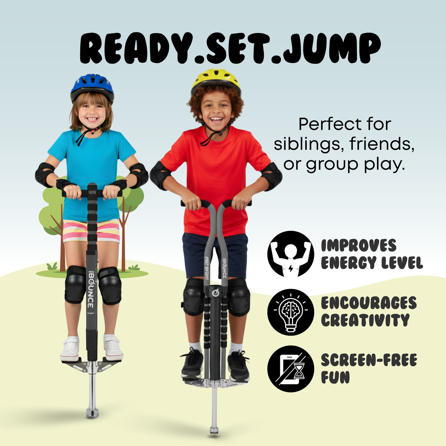 Pogo Stick 2 Pack Combo Set (Pro and Sport)