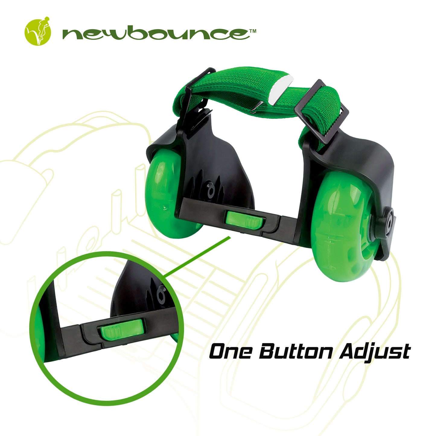 Heel Wheel Skates - With Lights