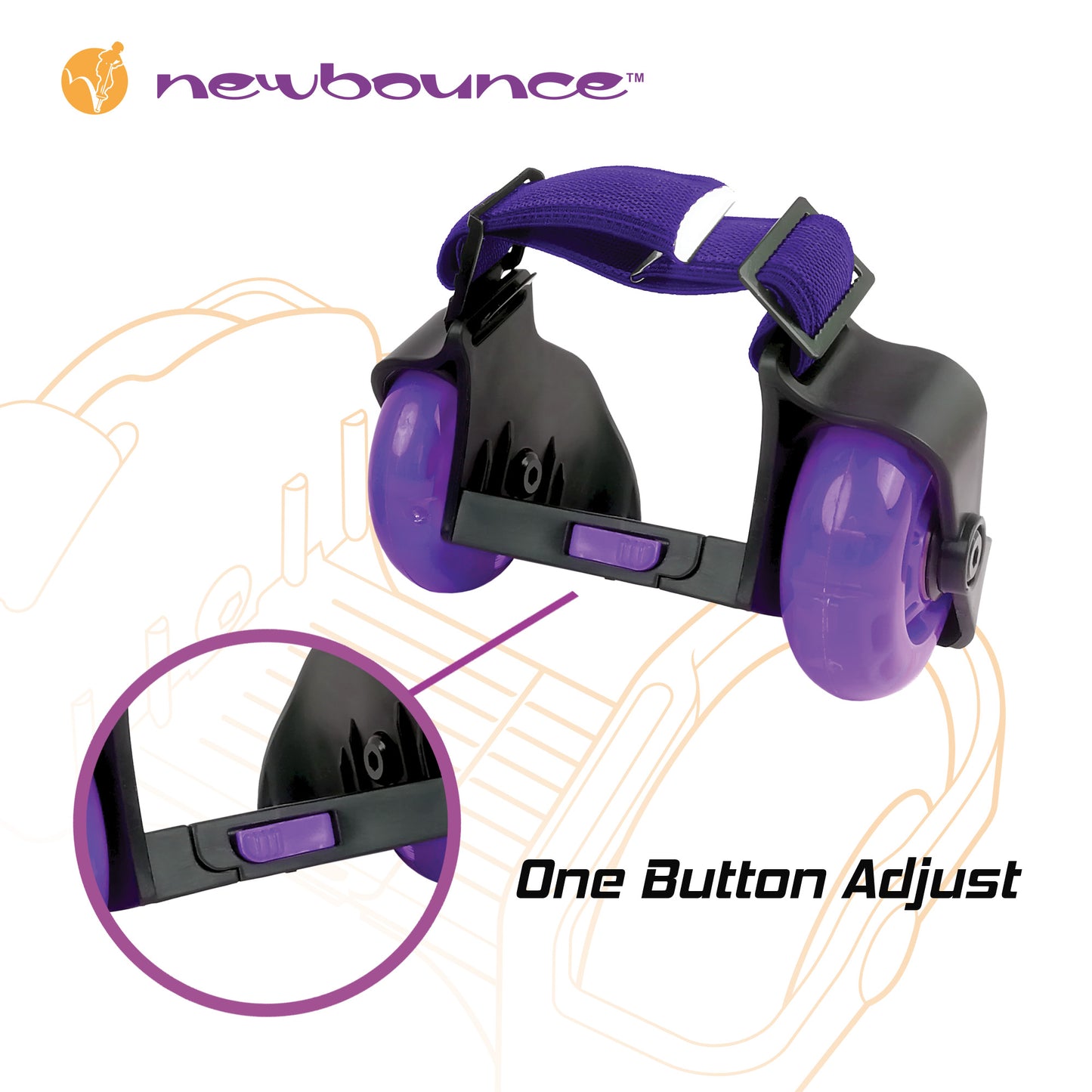Heel Wheel Skates - With Lights
