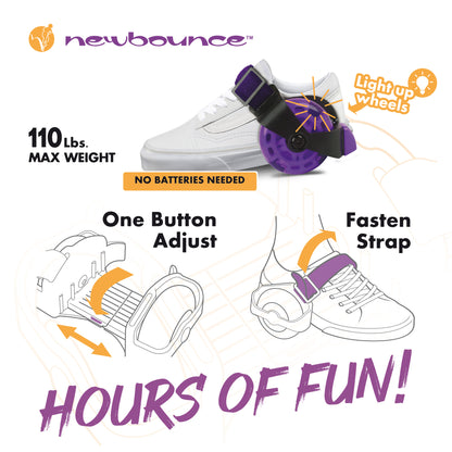 Heel Wheel Skates - With Lights