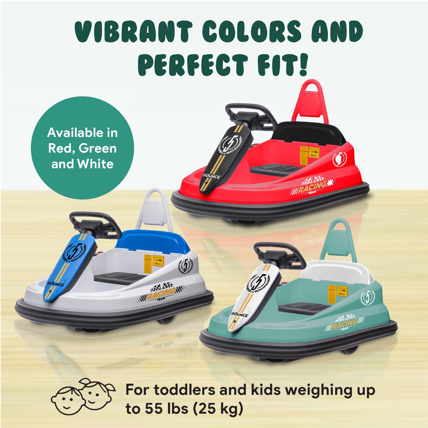 Bumper Car for Toddlers - Ages 1.5-6 Years