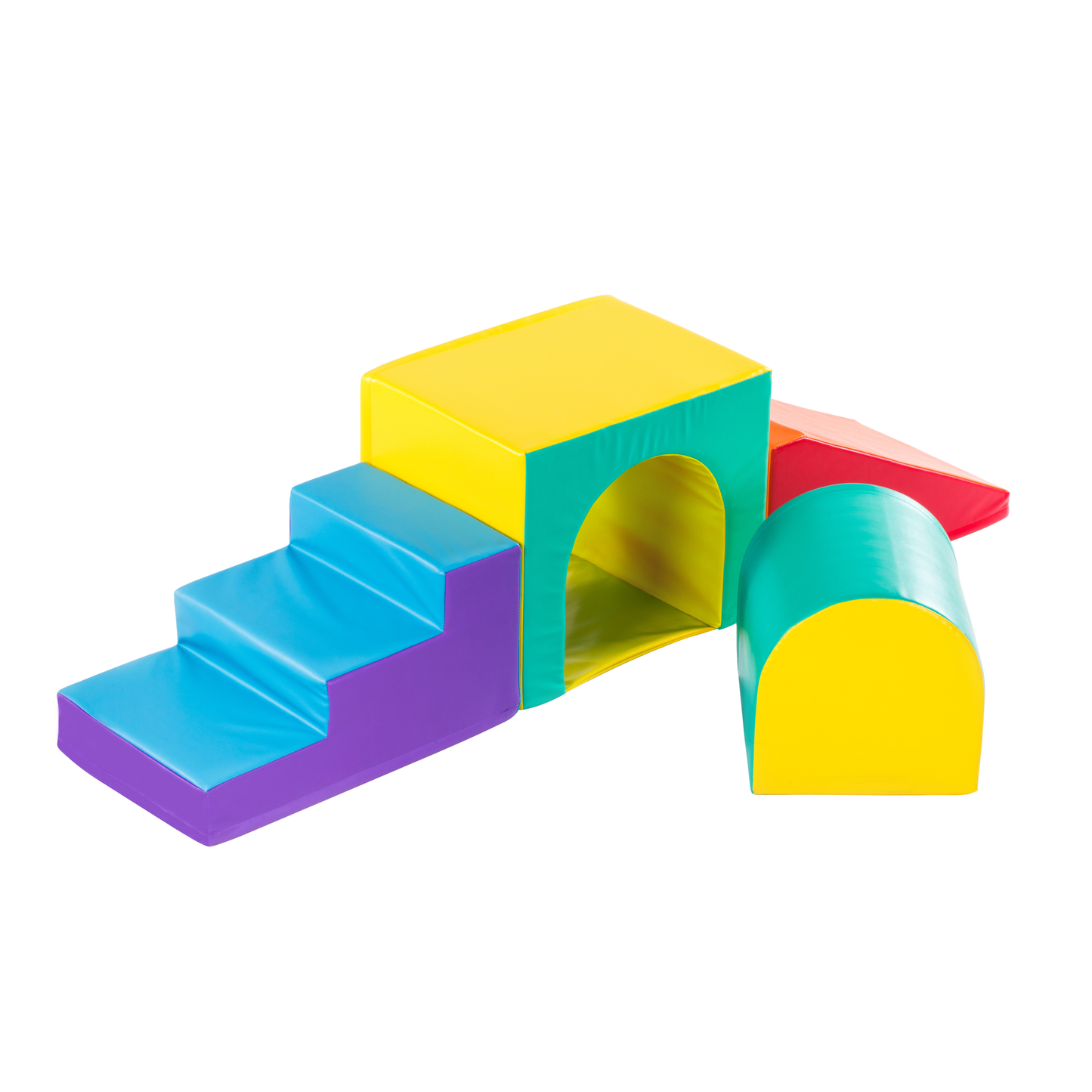 Tunnel Soft Play Set - Toddler Climbing Toys - (4 Pc Set)