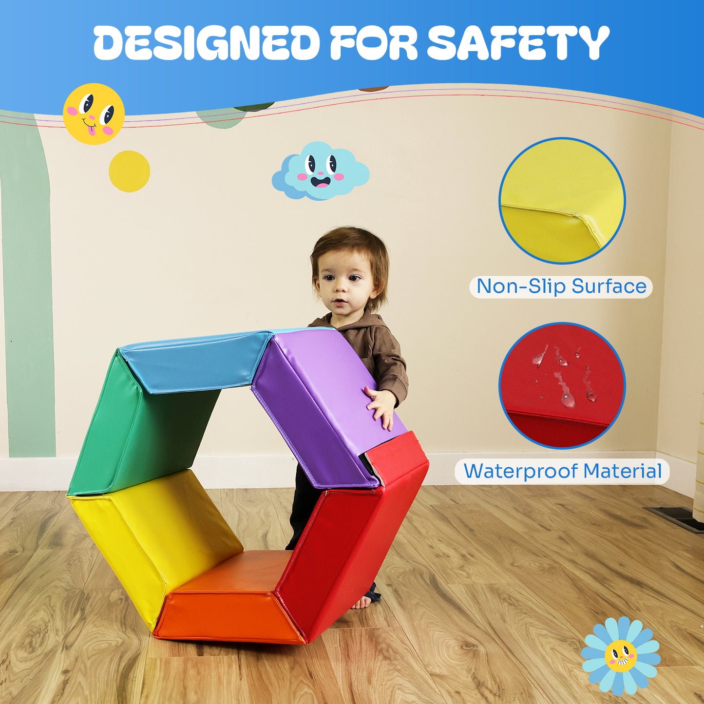 Hexagon Gymnastics Mat - Trainer Tumbling Mat