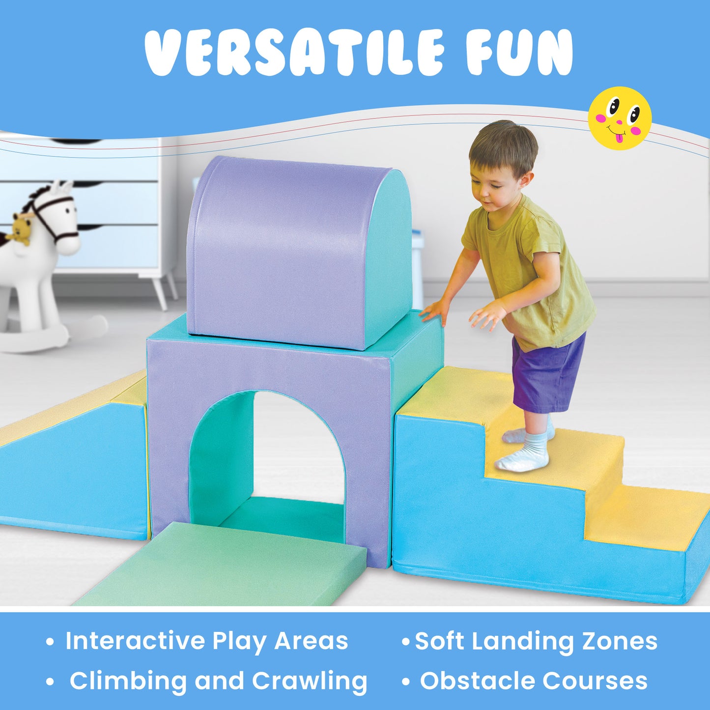 Pastel Deluxe Soft Play Set - 6pc Set