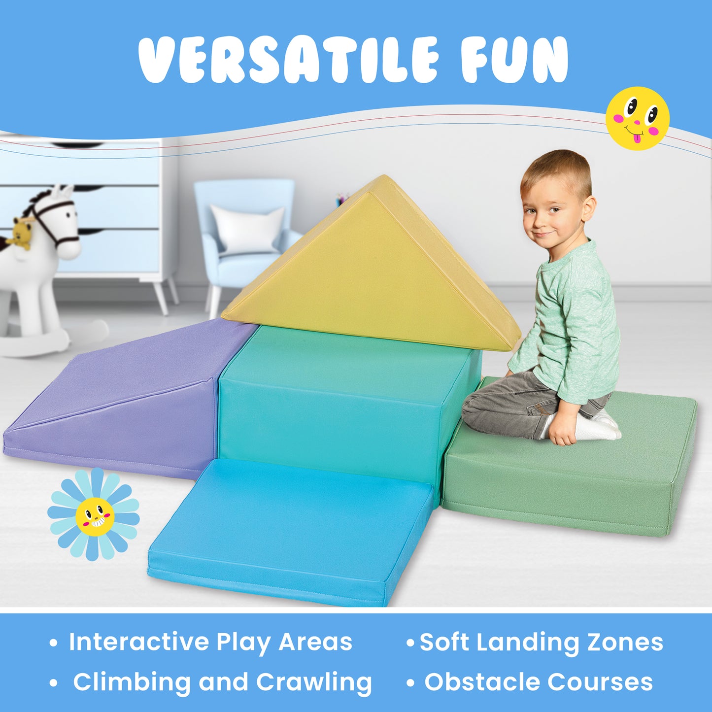 Pastel Corner Climber Set - 5pc Set