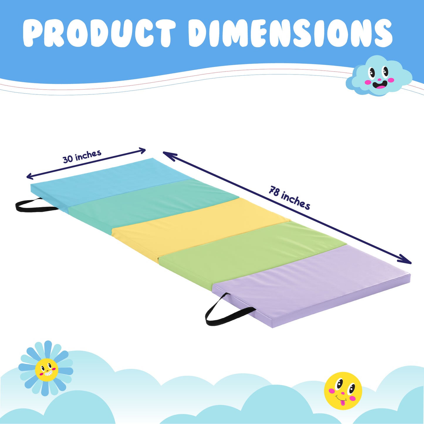 Tumbling Mat for Kids - 1.5" thick