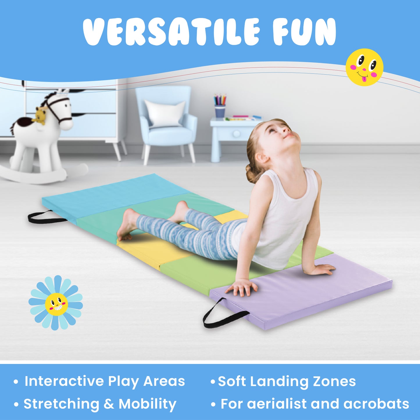 Tumbling Mat for Kids - 1.5" thick