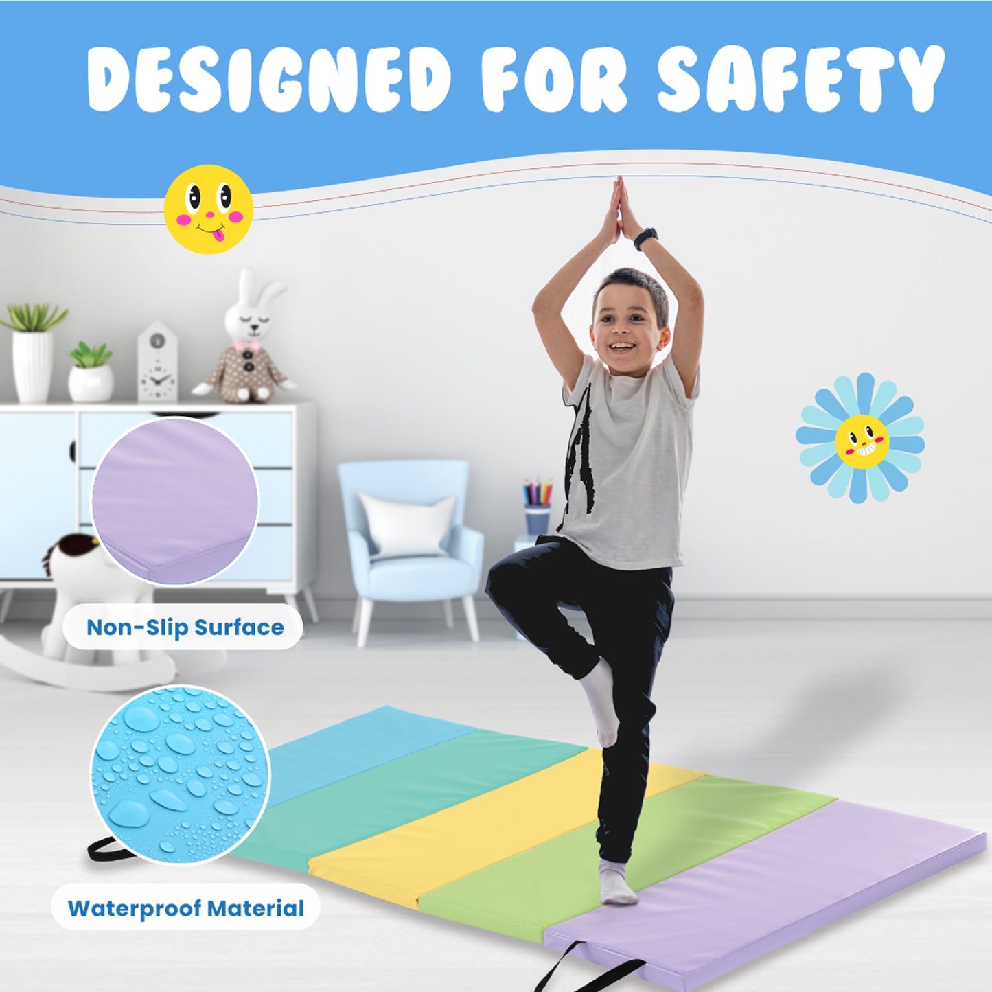 Tumbling Mat for Kids - 1.5" thick