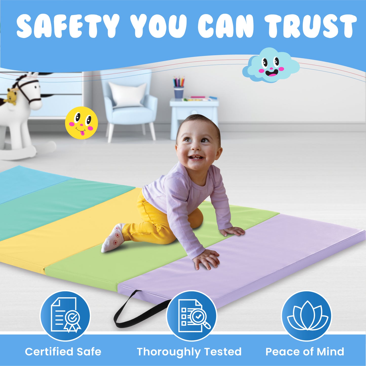Tumbling Mat for Kids - 1.5" thick