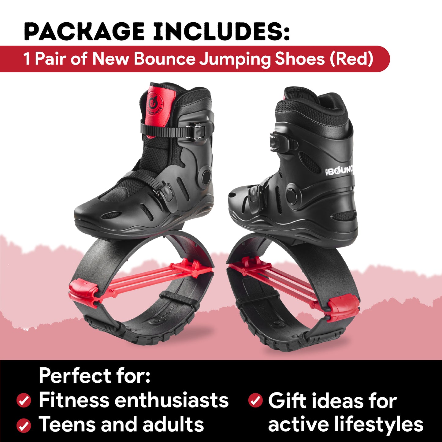 Jumping Shoes for Adults - Red