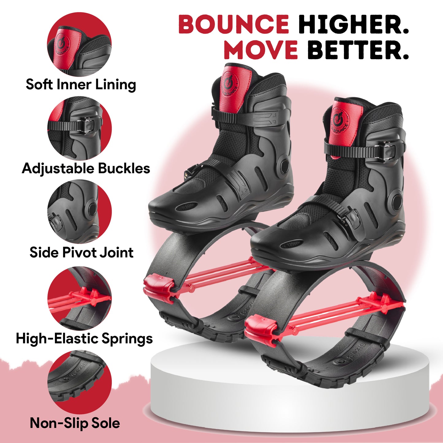 Jumping Shoes for Adults - Red