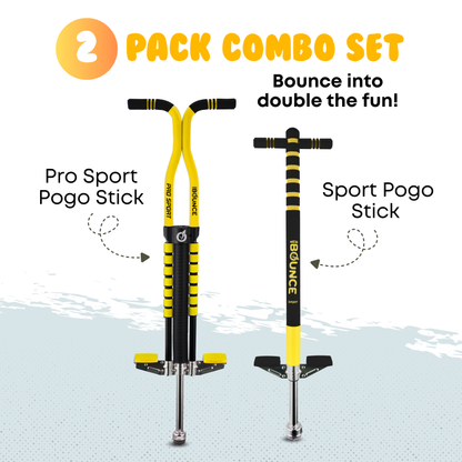 Pogo Stick 2 Pack Combo Set (Pro and Sport)