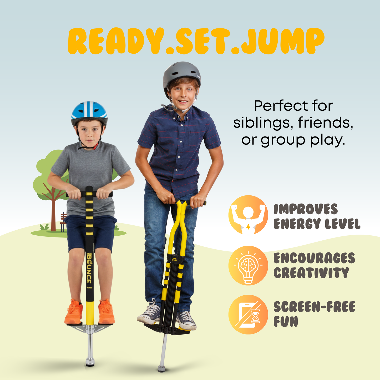 Pogo Stick 2 Pack Combo Set (Pro and Sport)