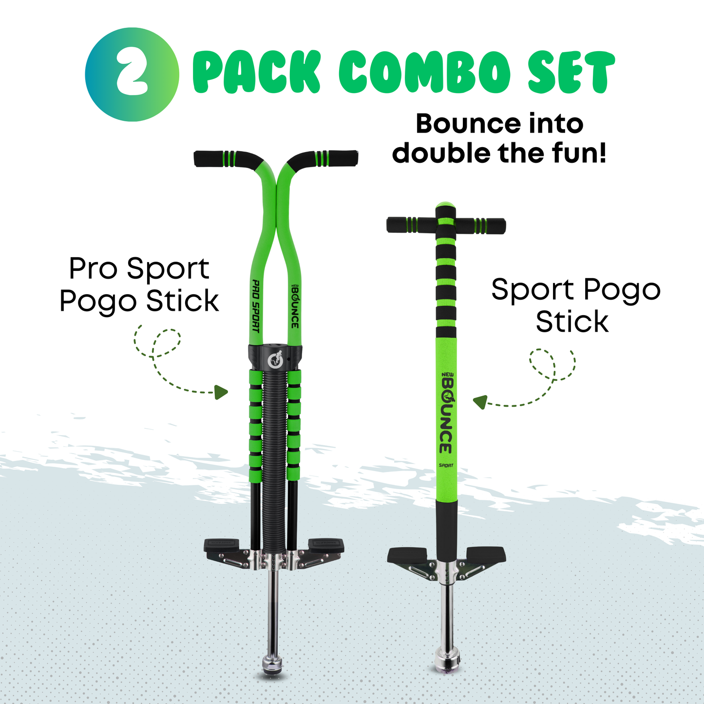 Pogo Stick 2 Pack Combo Set (Pro and Sport)