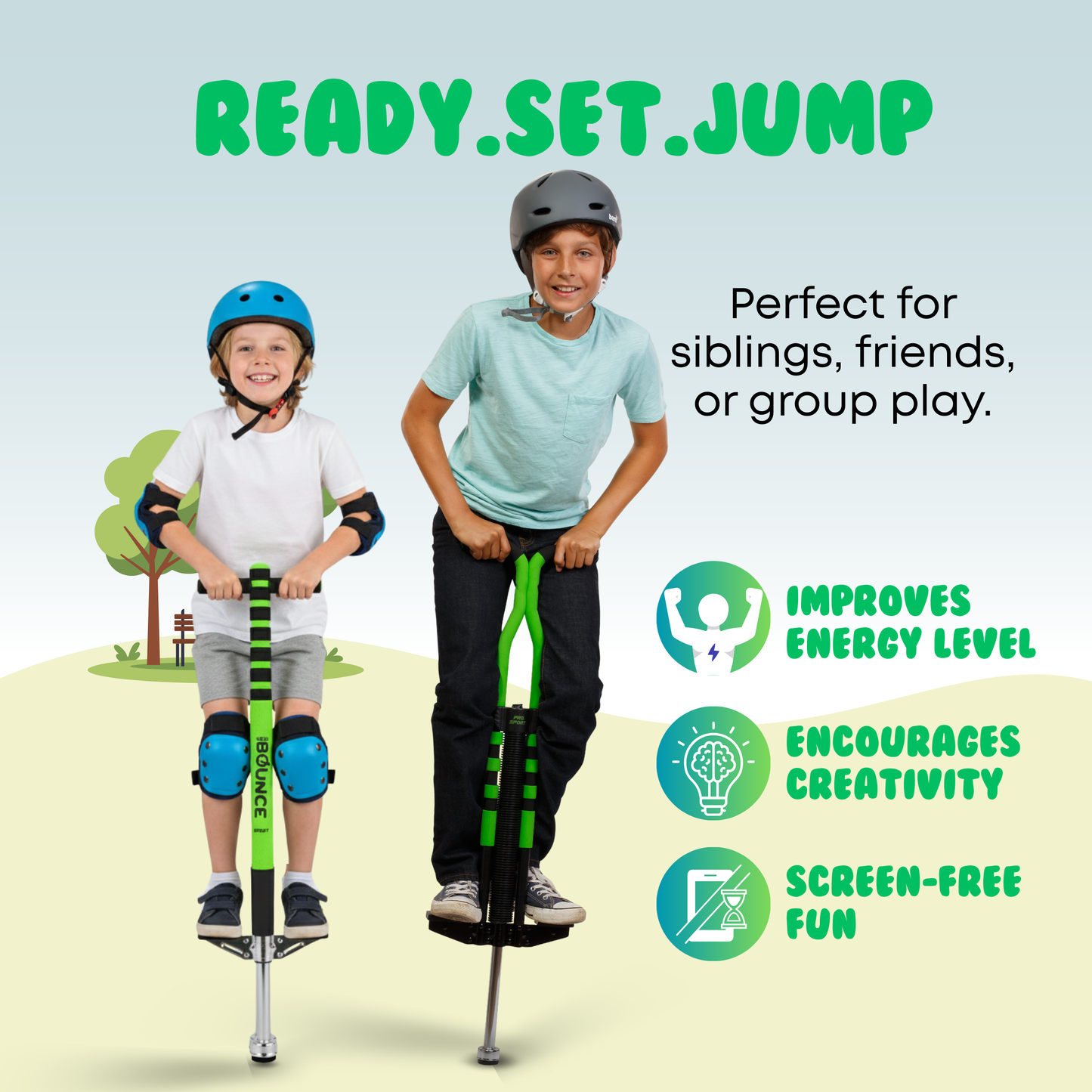 Pogo Stick 2 Pack Combo Set (Pro and Sport)