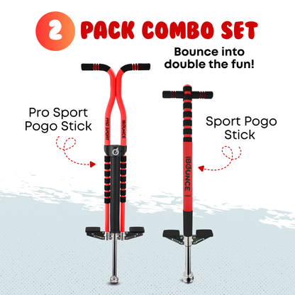 Pogo Stick 2 Pack Combo Set (Pro and Sport)