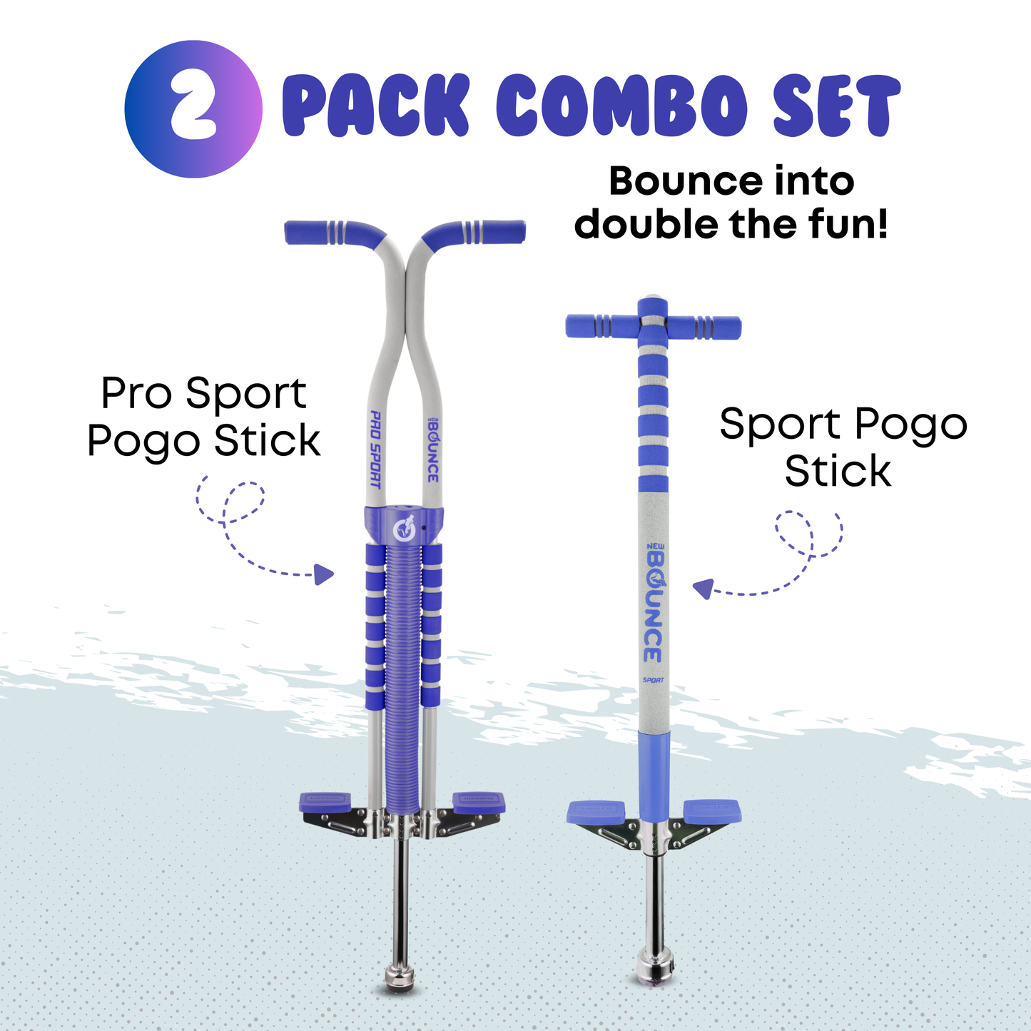 Pogo Stick 2 Pack Combo Set (Pro and Sport)
