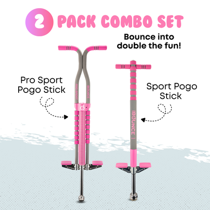 Pogo Stick 2 Pack Combo Set (Pro and Sport)