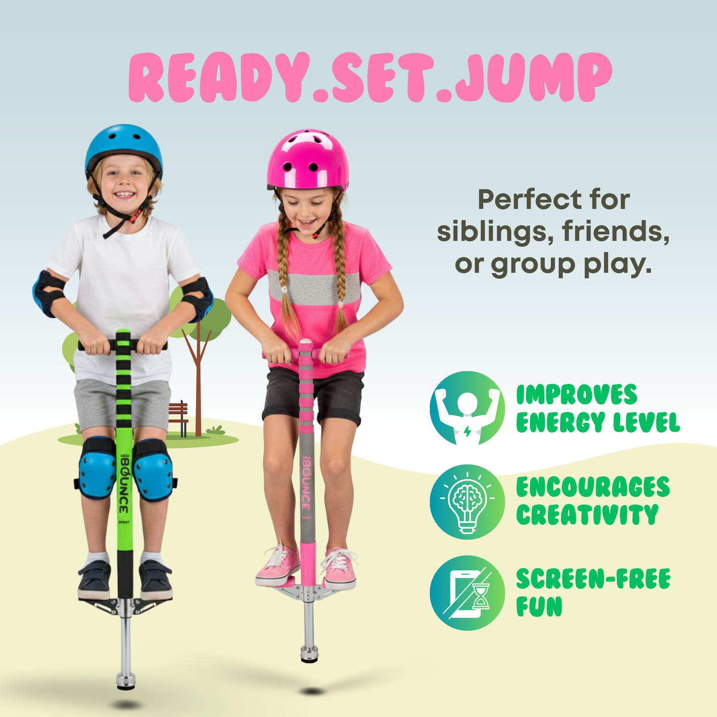 Pogo Stick 2 Pack Combo Set (Pro and Sport)