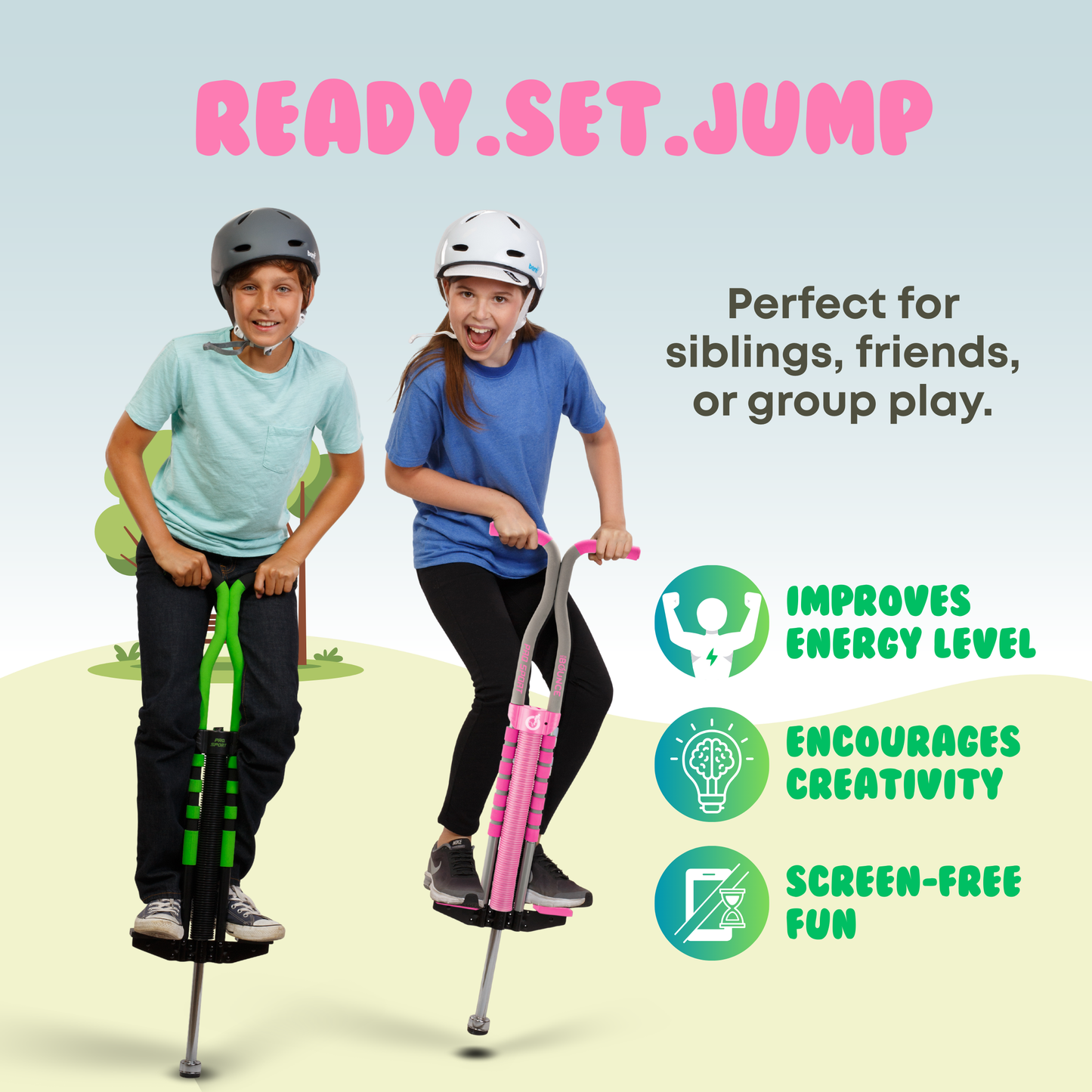 Pogo Stick 2 Pack Combo Set (Pro and Sport)