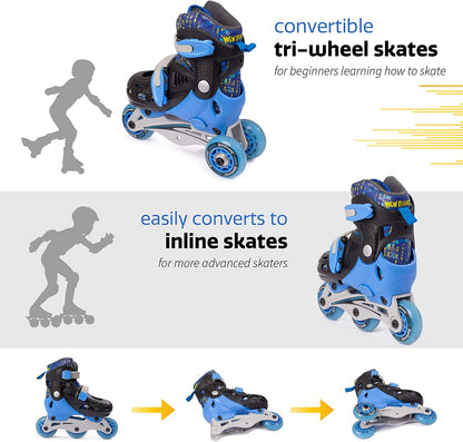 Convertible Roller Skates - 2 in 1
