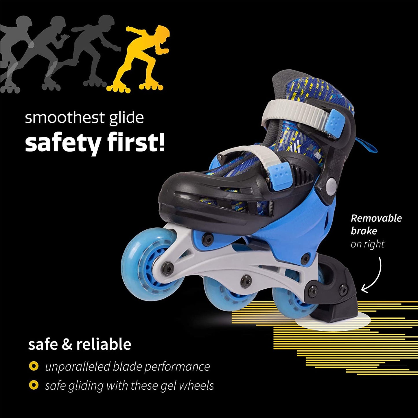 Convertible Roller Skates - 2 in 1