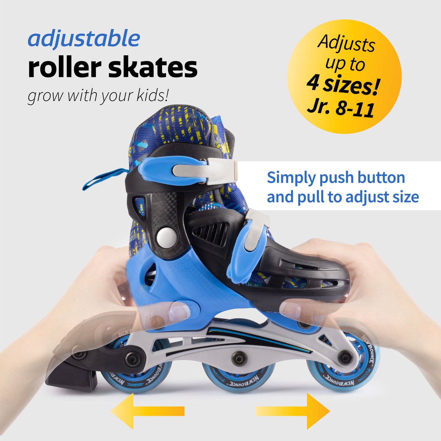 Convertible Roller Skates - 2 in 1