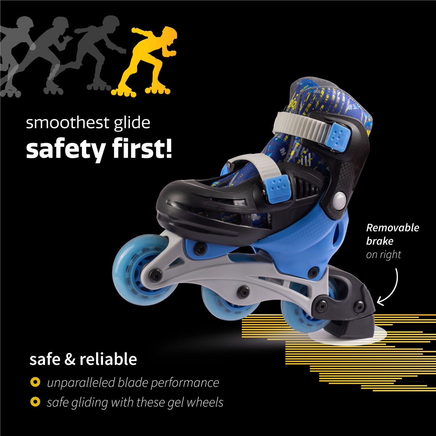 Convertible Roller Skates - 2 in 1