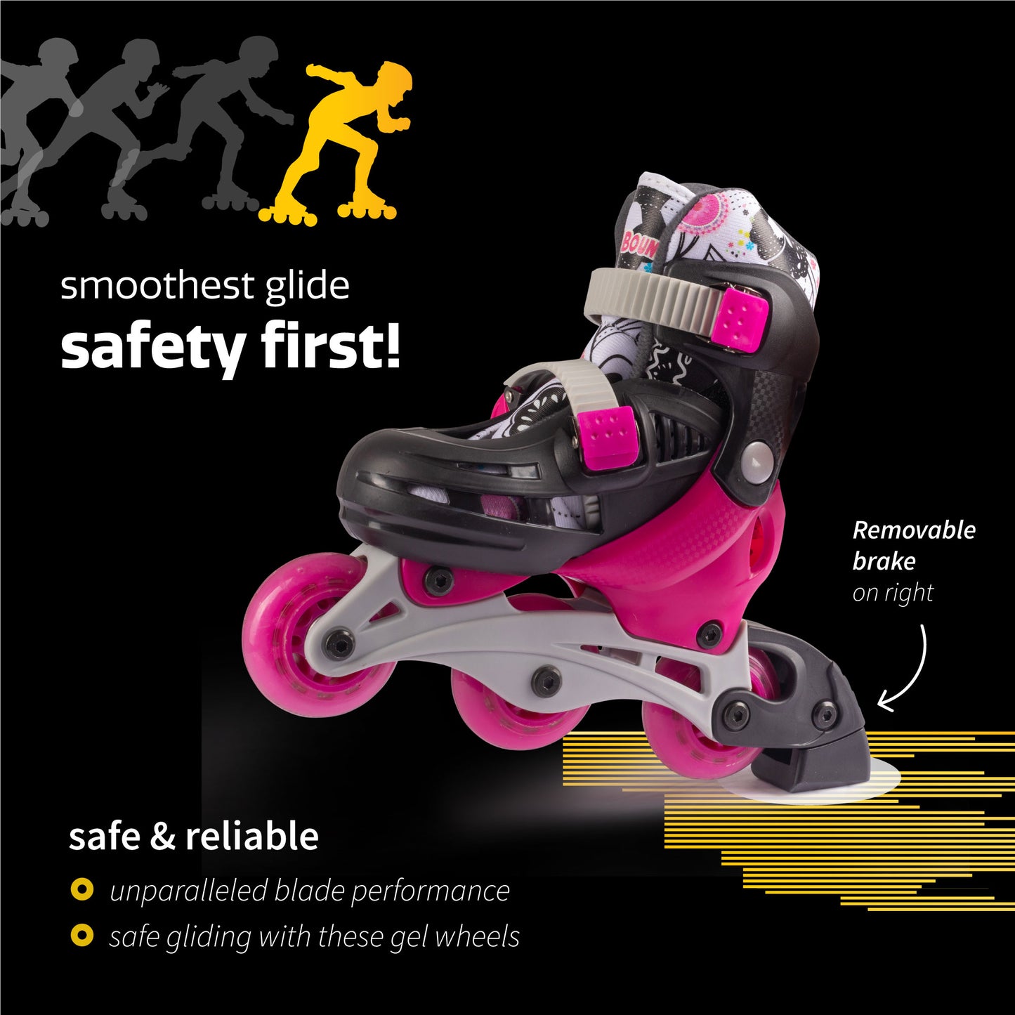 Convertible Roller Skates - 2 in 1