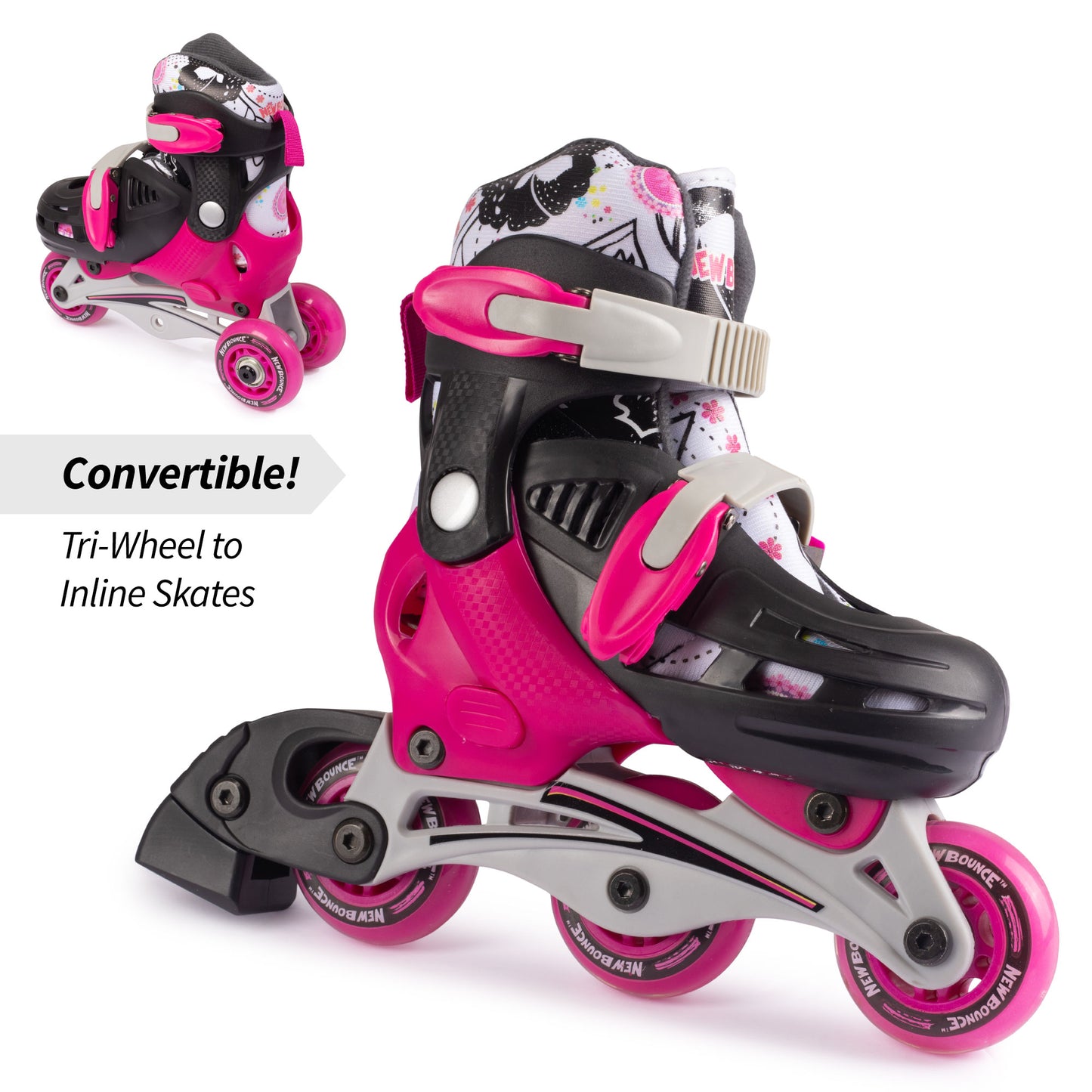 Convertible Roller Skates - 2 in 1