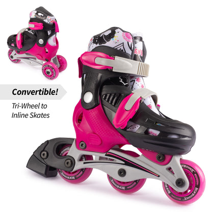 Convertible Roller Skates - 2 in 1