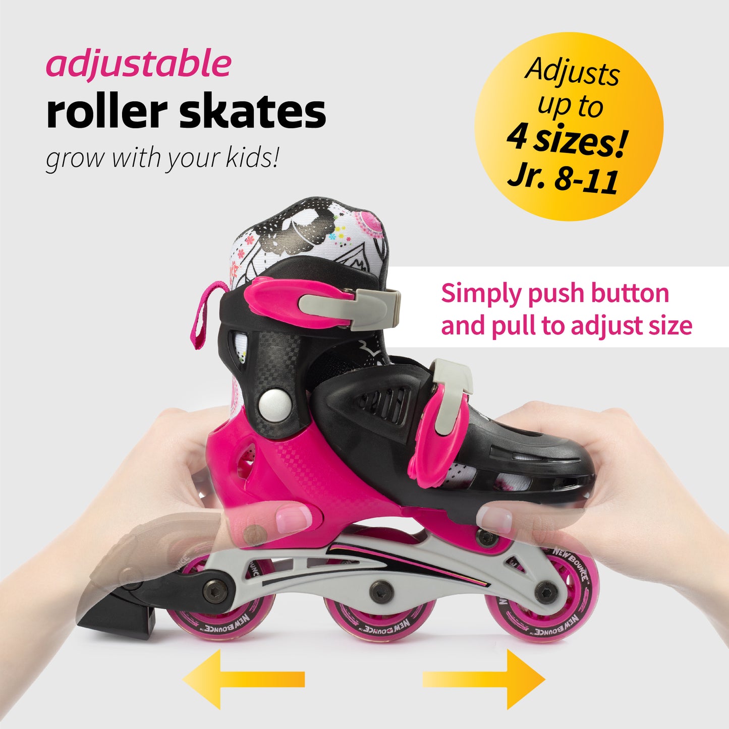 Convertible Roller Skates - 2 in 1