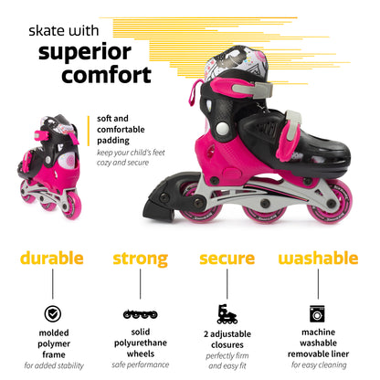Convertible Roller Skates - 2 in 1