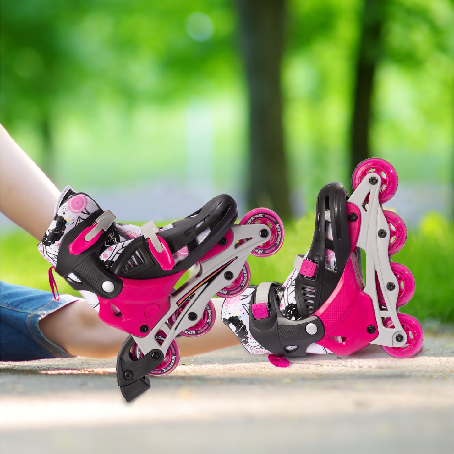 Adjustable Inline Skates - Pink